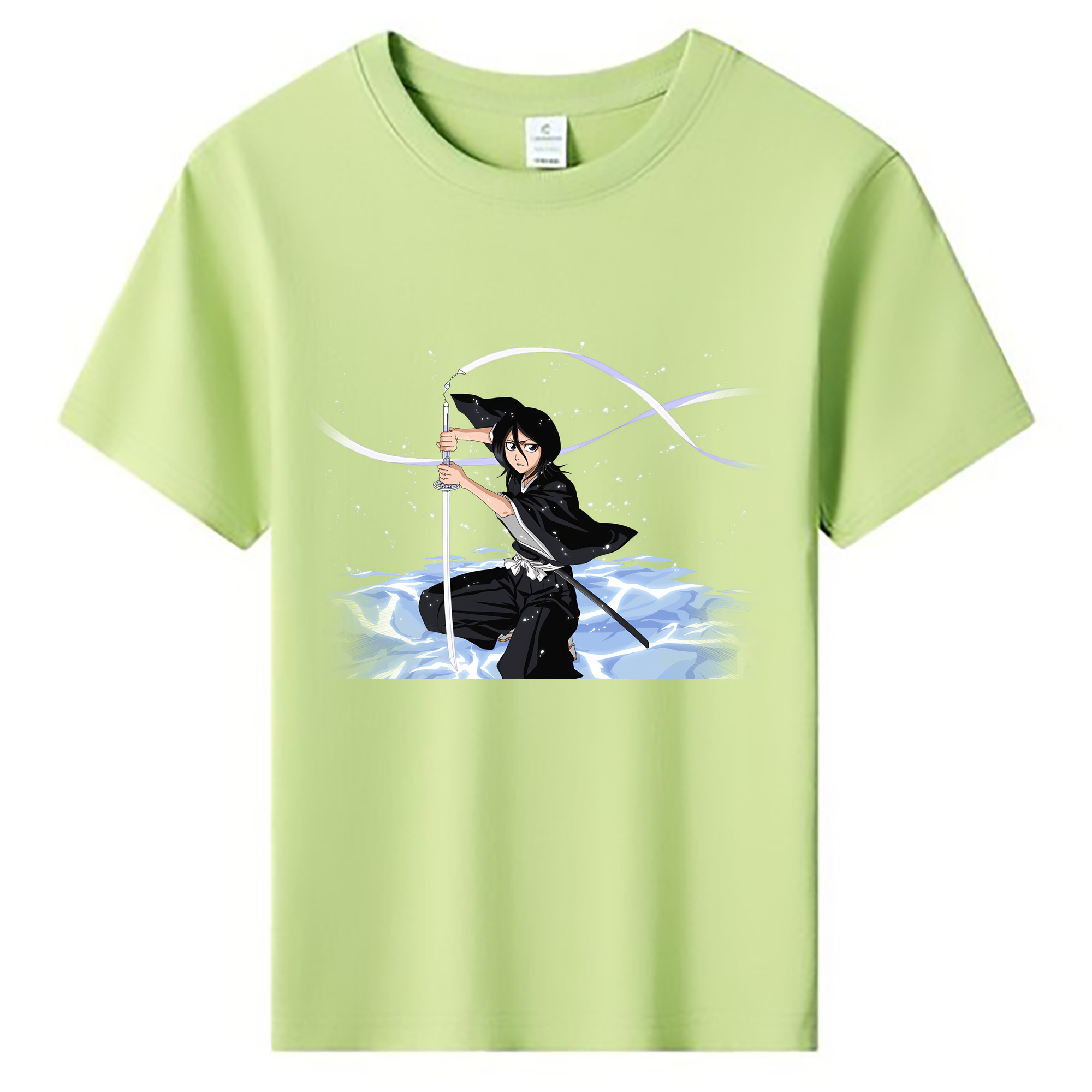 （画像用） ブリーチ 朽木ルキア BLEACH Kuchiki Rukia 綿100％キッズTシャツ（フロントプリント）